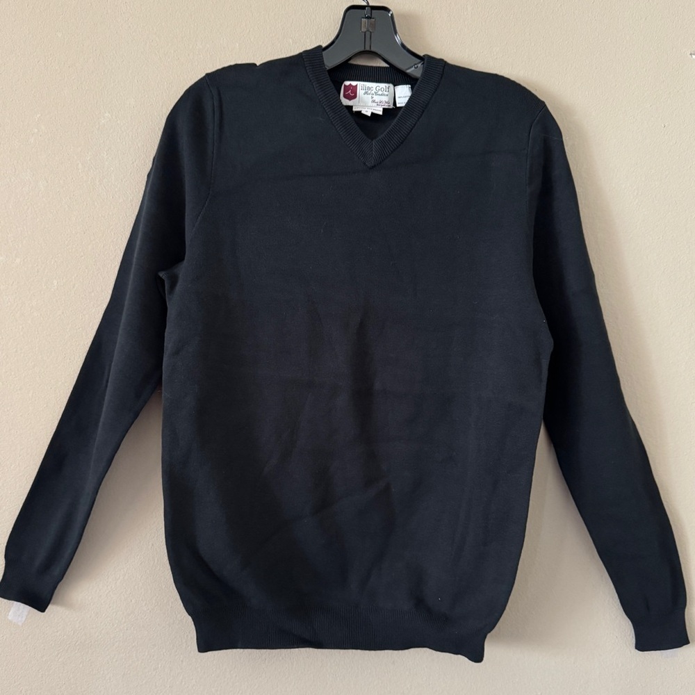 NWT iliac golf Bert LaMar Black Sweater Long Sleeves Size S
